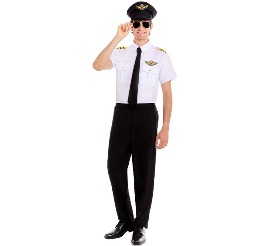 Costume da pilota d'aereo per uomo