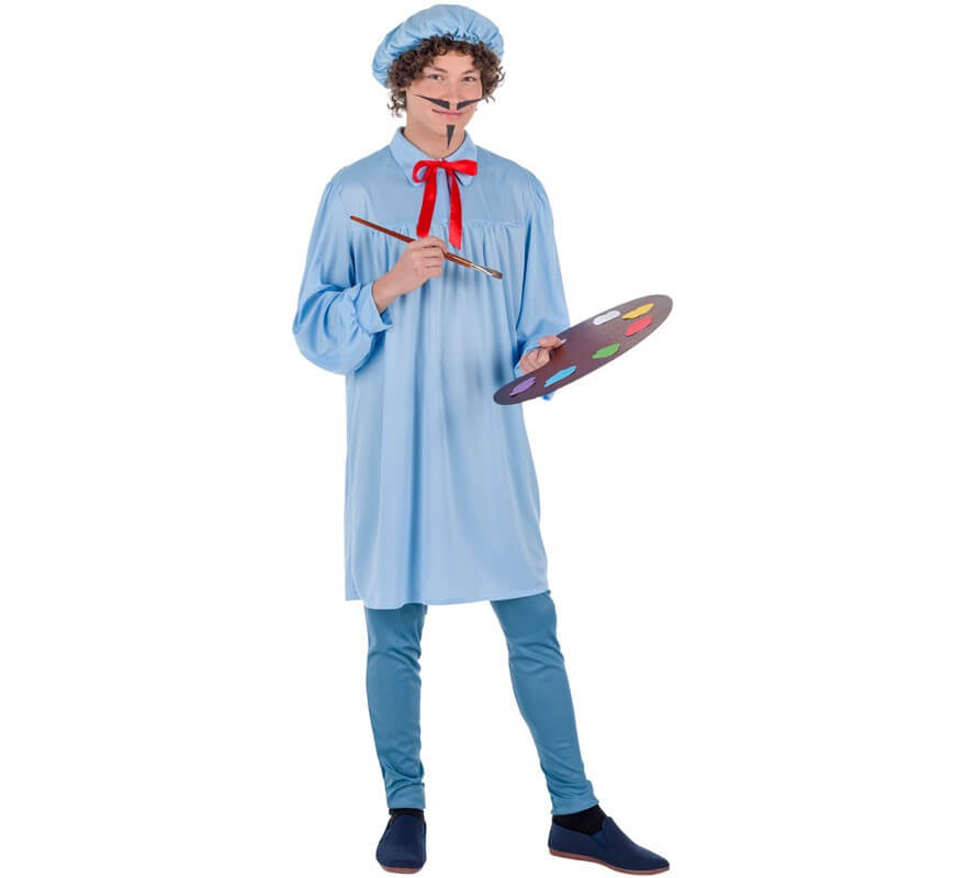  Halloween Party Online Disfraz de artista de pintor para hombre  adulto (S, azul) : Ropa, Zapatos y Joyería