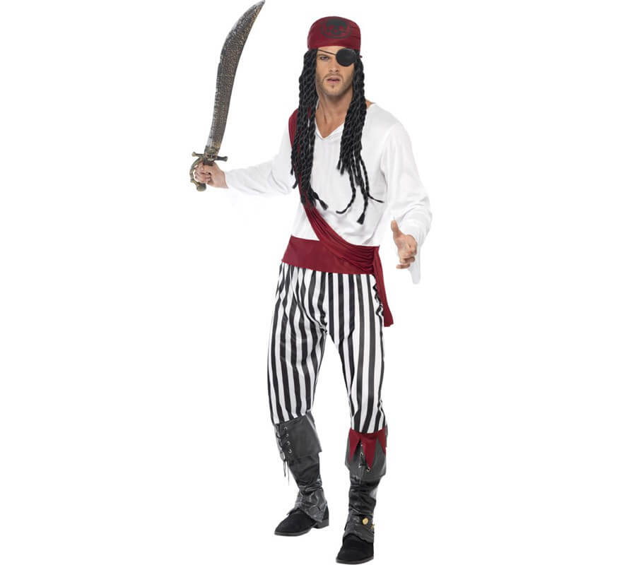 Fantasias Pirata Feminino e Pirata Masculino Adulto Casal (G