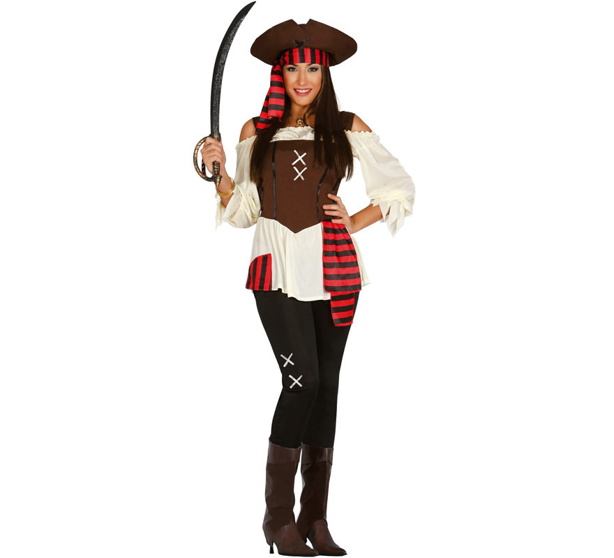 Disfraz de Pirata adulta para chicas
