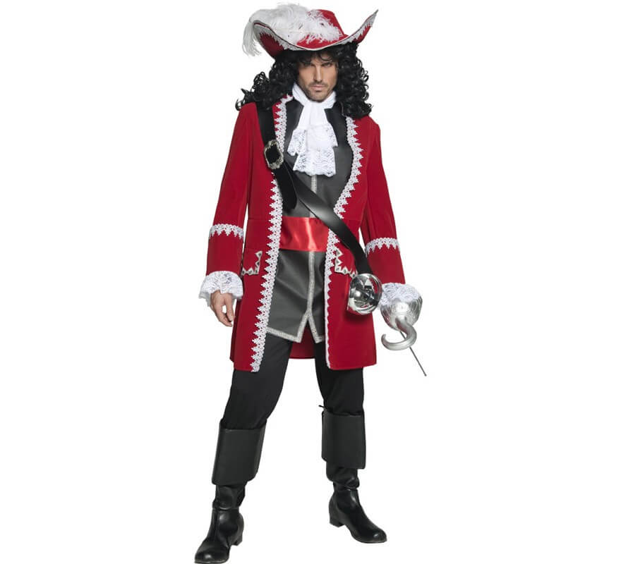 Fato Capitão Pirata Preto Mulher