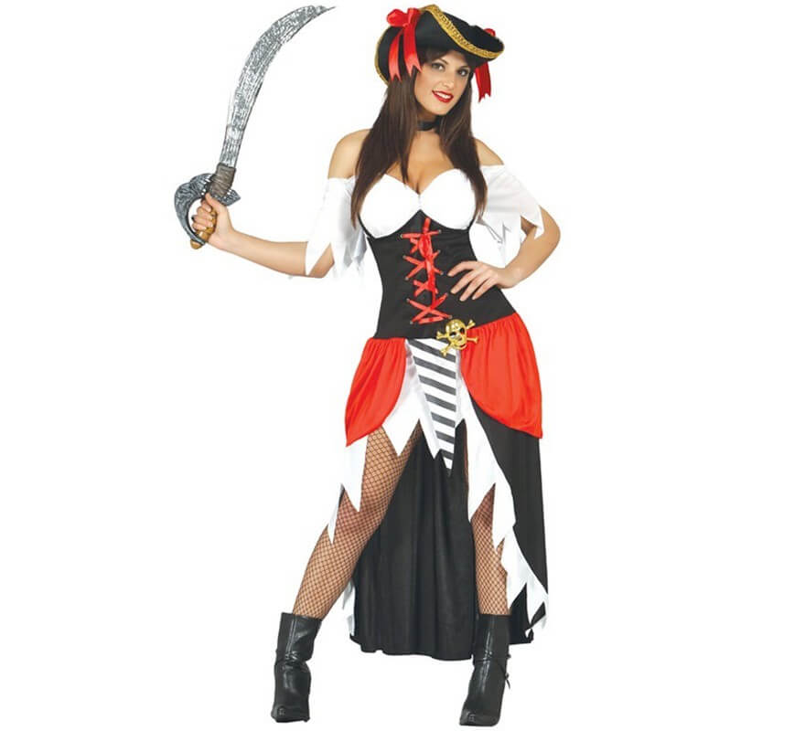 Disfraz de pirata negro para mujer por 18,50 €