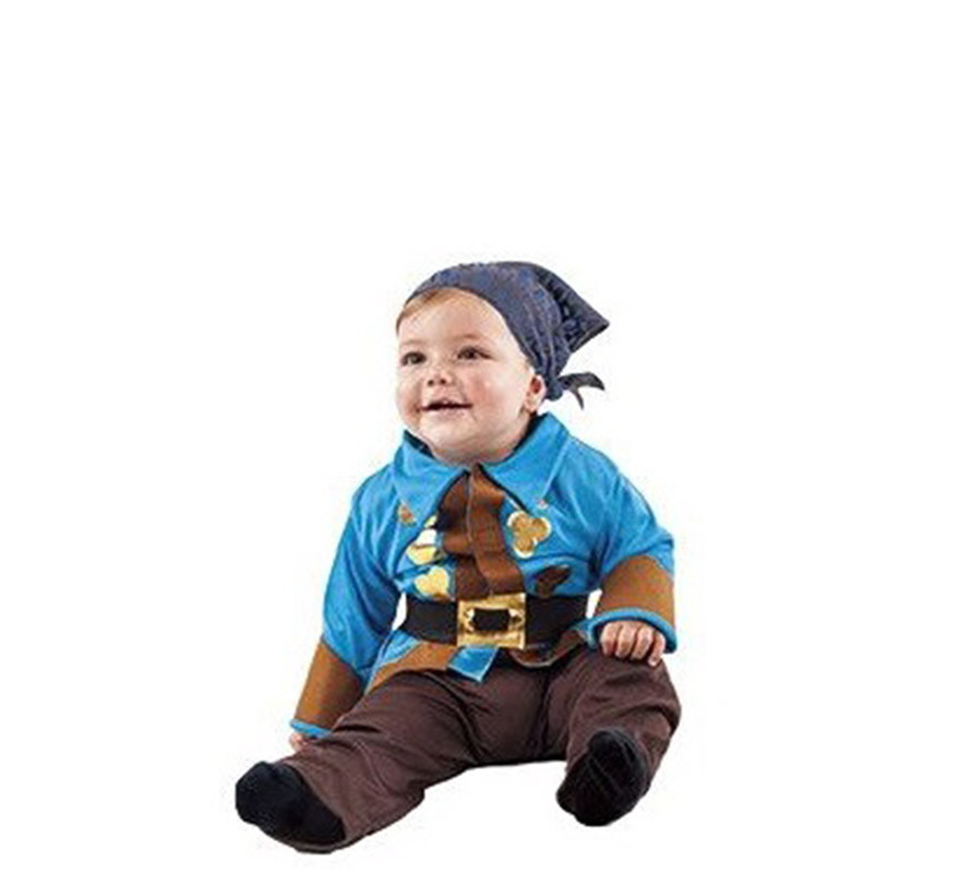 yuppiyei costume da pirata bucaniere per bebè, neonato