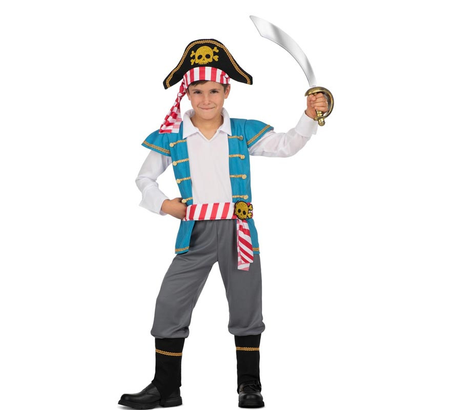 Child's Skull Pirate Costume with Hat