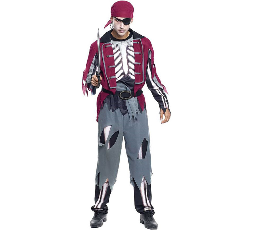 Fantasia Pirata Bucaneiro Masculino Halloween Adulto