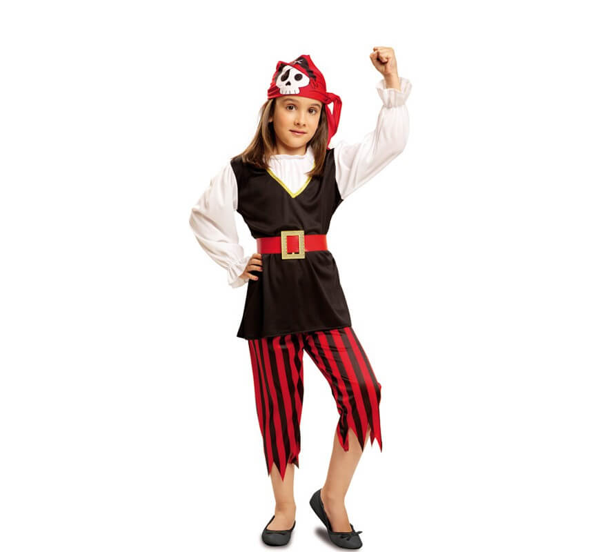 Disfraz de Pirata Calavera para niña