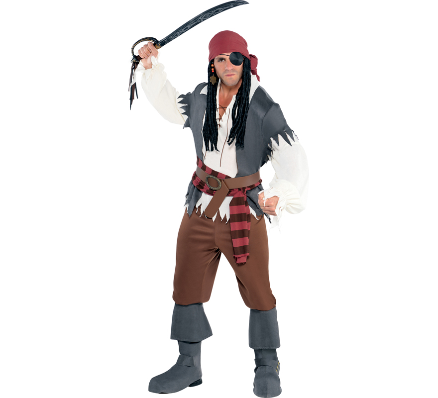Disfraz de Pirata naúfrago para hombres