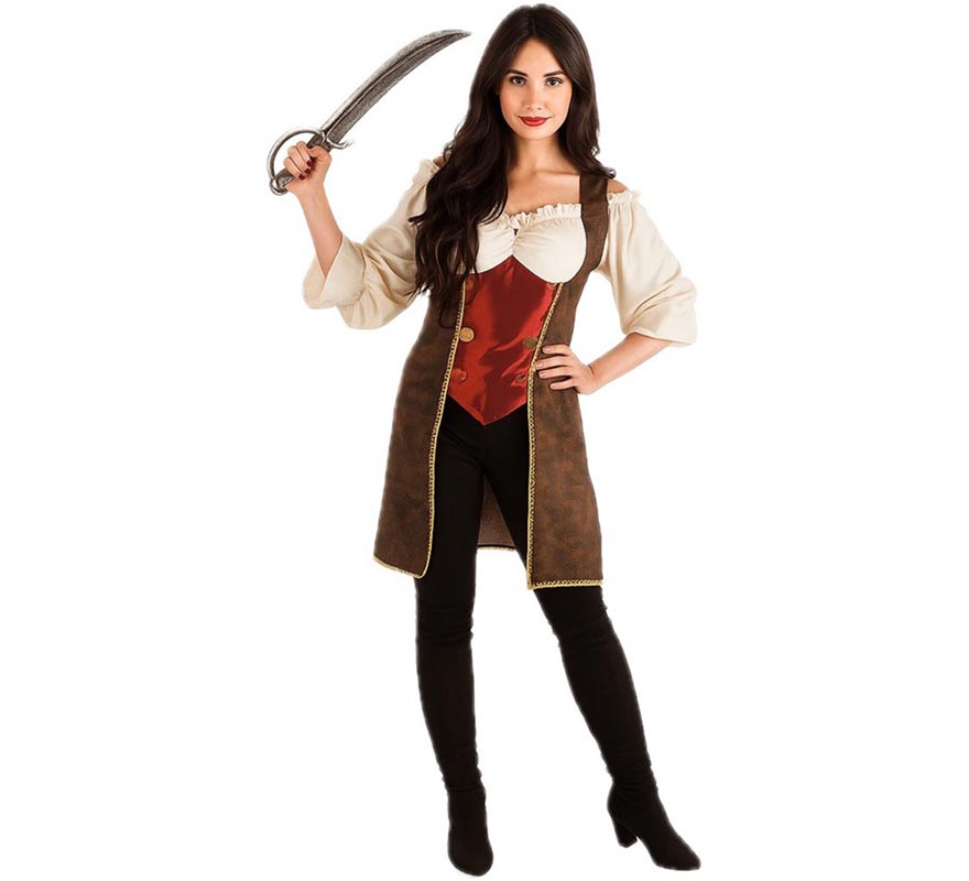 Fato de pirata elegante para mulher