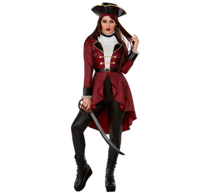 Disfraz de pirata chica lujoso