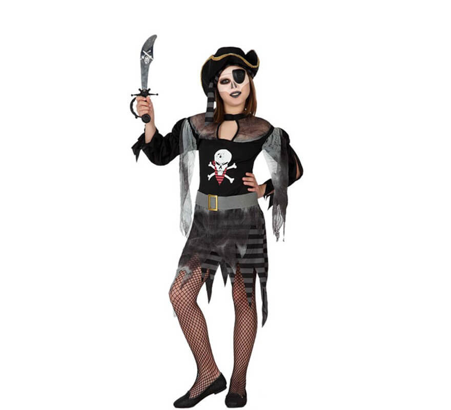 Disfraz de Pirata Fantasma para niñas