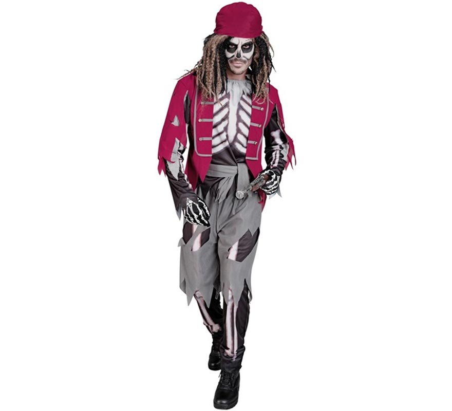 Men's Skeleton Cabin Boy Pirate Costume