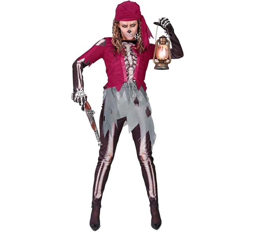 Women's Skeleton Cabin Boy Pirate Costume