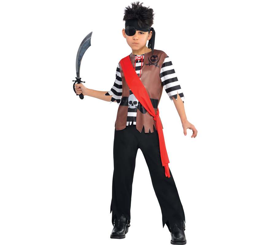 Disfraz de pirata Jack para niños y adolescentes