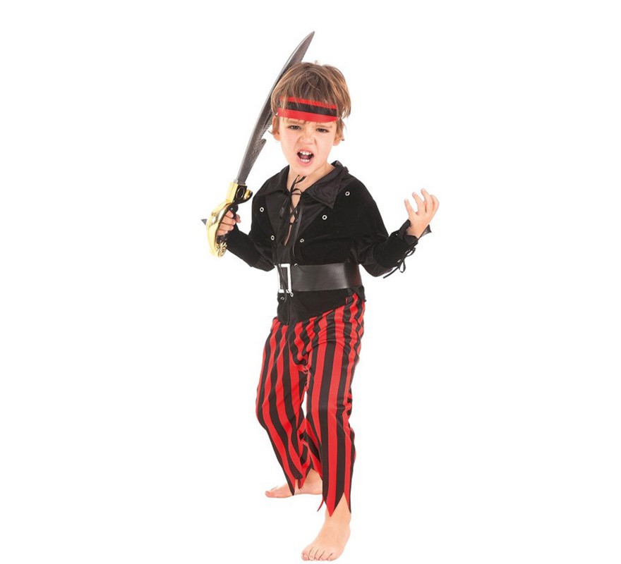 Disfraz de Pirata Rojo para niño