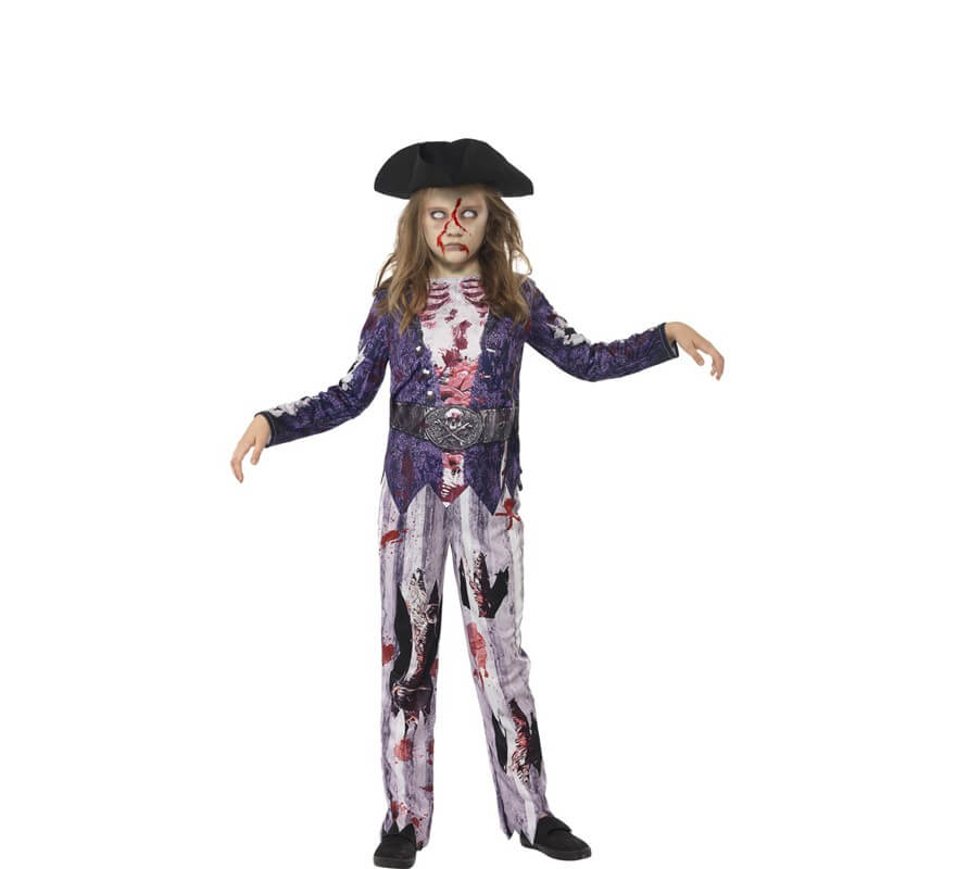 Costume da bambino pirata zombie (taglia 6-7 anni)