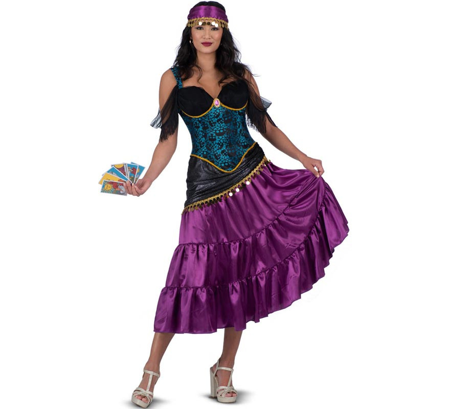 Purple Mysterious Fortune Teller Costume for Women