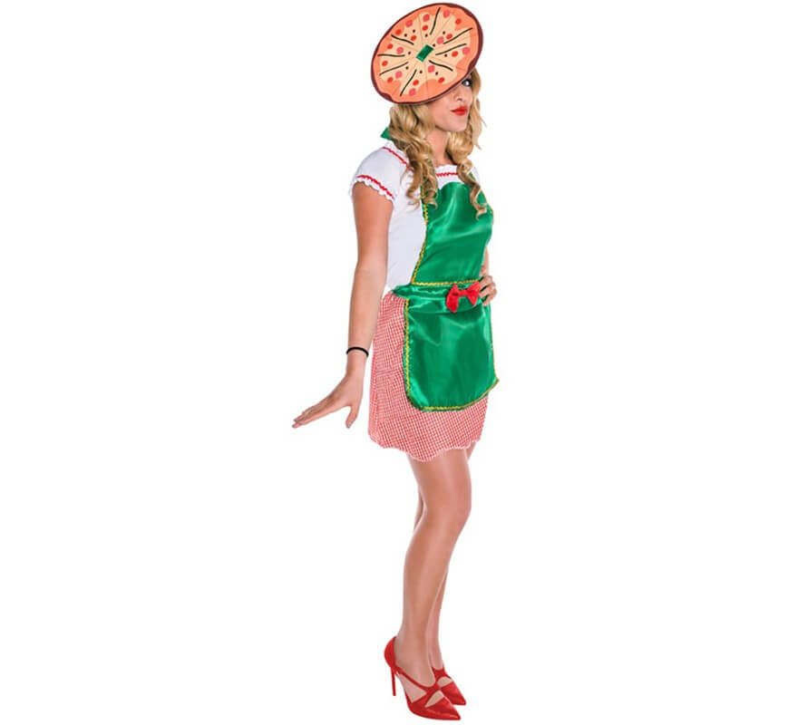 Disfraz de Pizzera para mujer