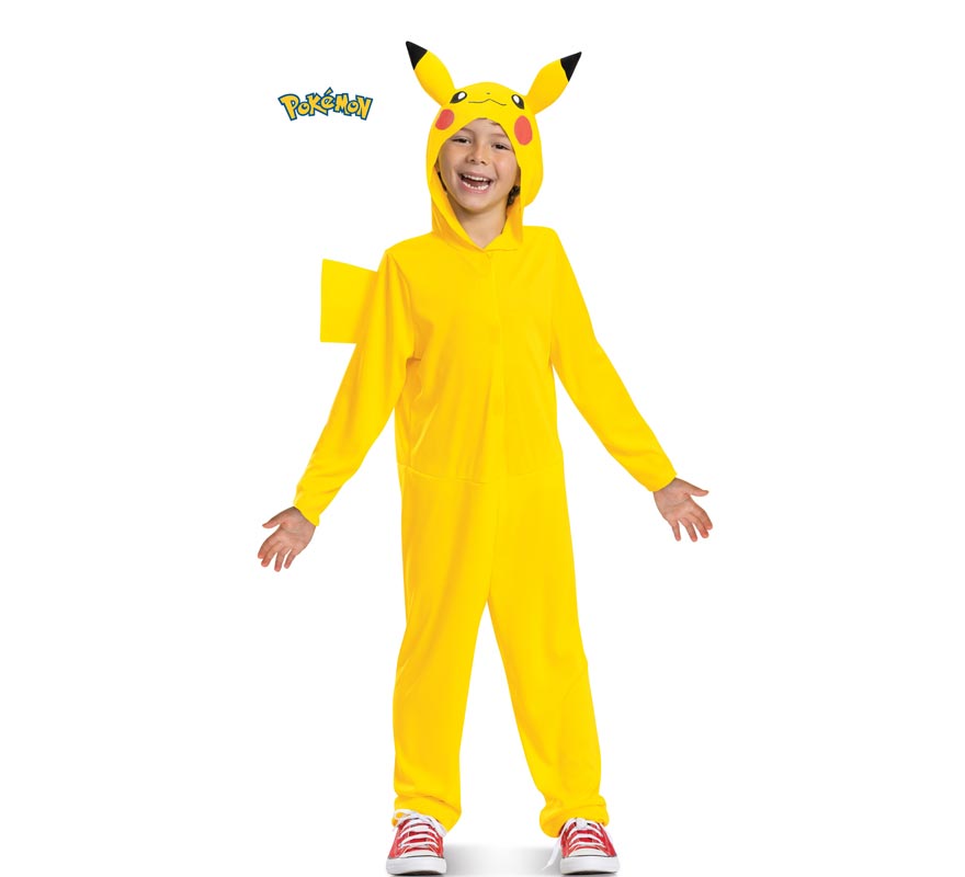 Pokemon Pikachu Kostüm mit Deluxe Schwanz für Kinder