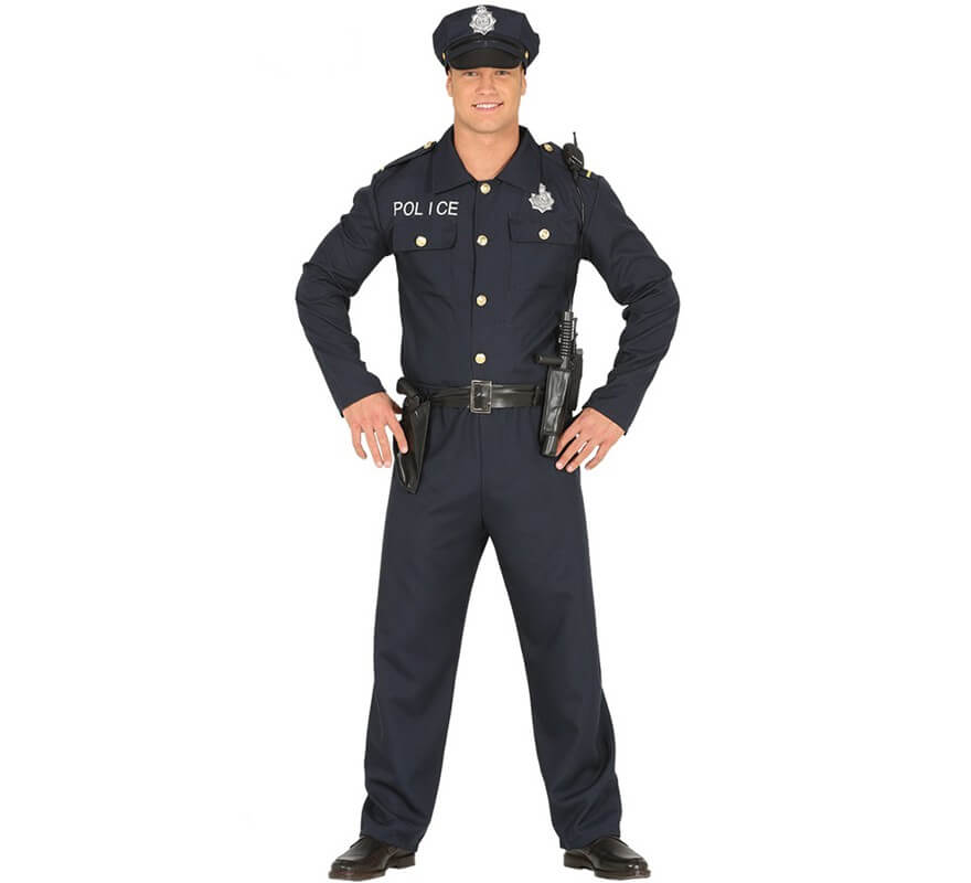 Placa de Policía metálica - Disfraces No solo fiesta
