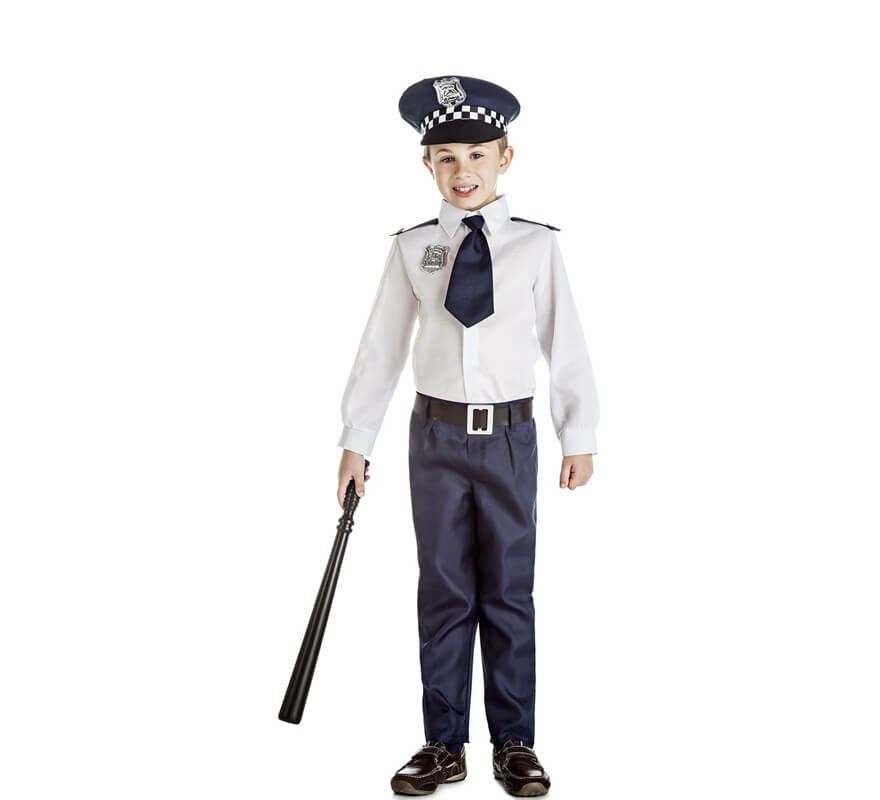 Están familiarizados Aumentar Suponer Disfraz de Policía con Corbata para niño y bebé