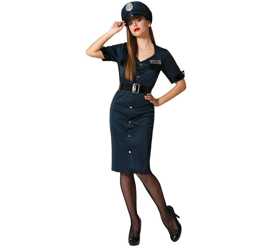 Police costume with pencil skirt for women