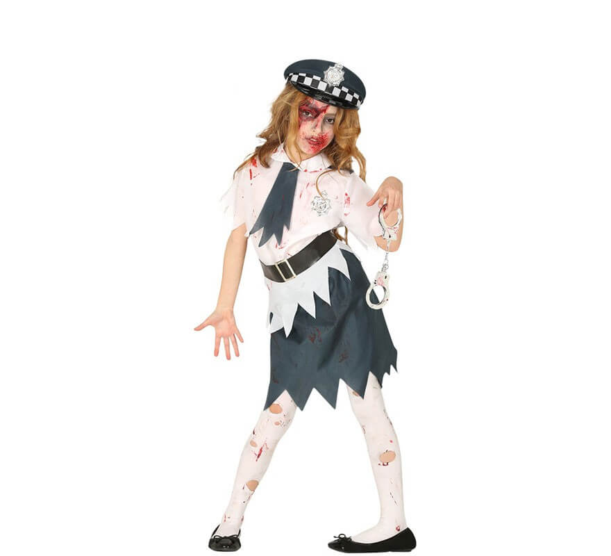 Costume da Poliziotta zombi per bambina