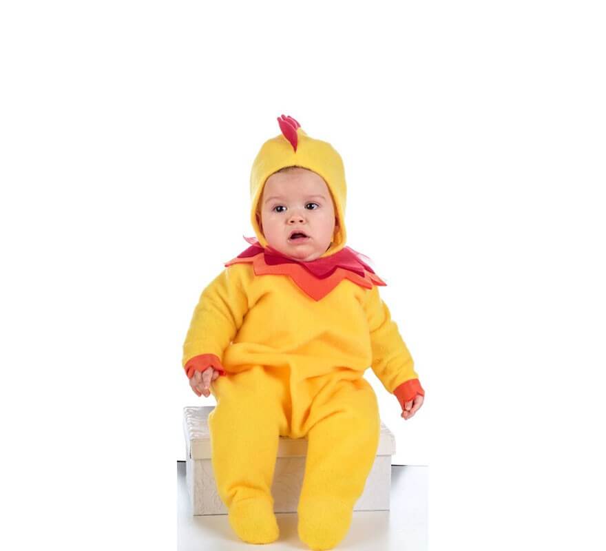 oro Inactivo granero Disfraz de Pollito Amarillo para bebé