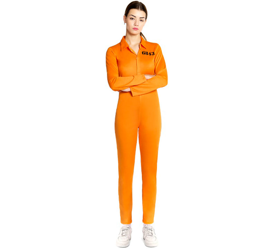 Orange Convict Costume for Women