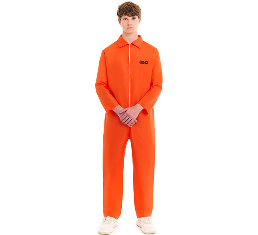 Orange prisoner costume for men