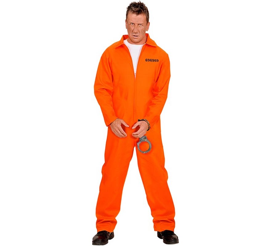 Orange Prisoner Costume for Men