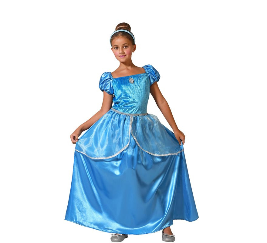 Blue princess costume for girls