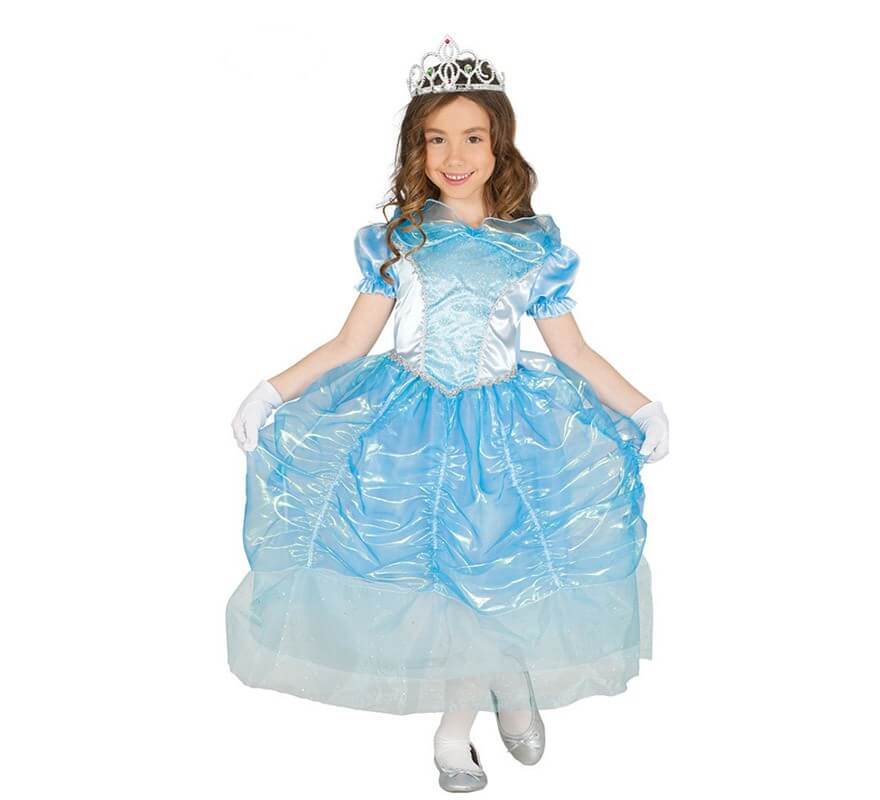 Disfraz de Princesa Cisne azul para niña