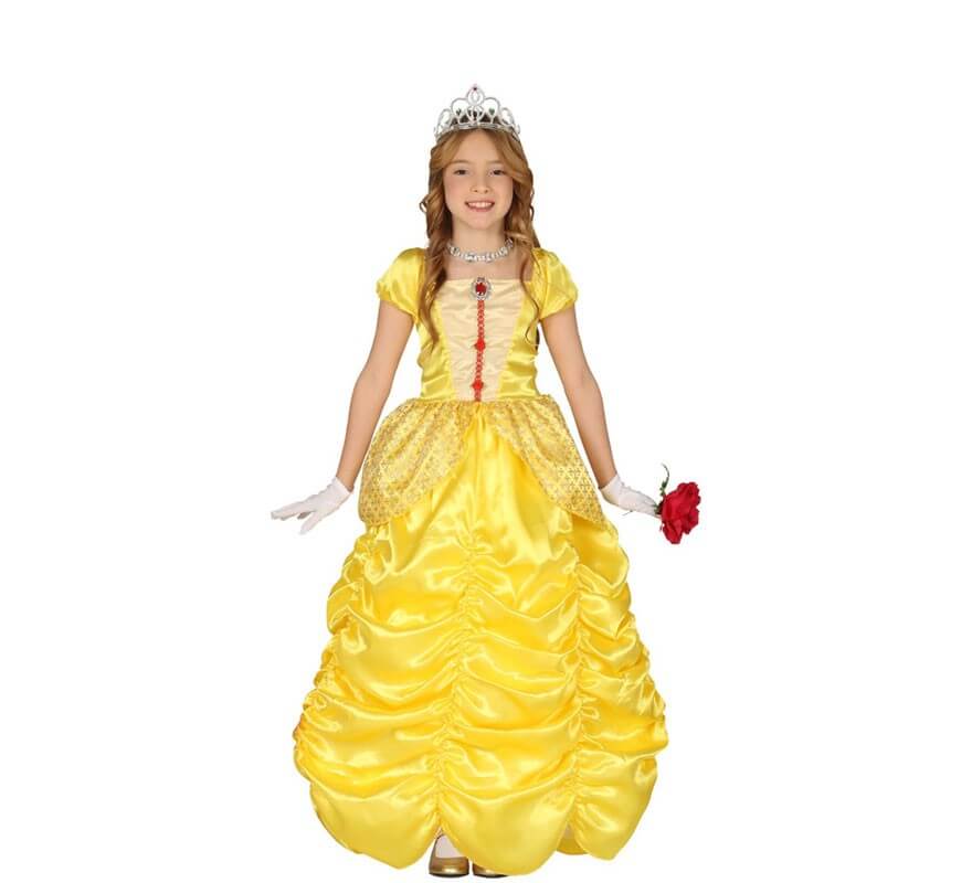 Disfraz de Princesa de cuento Amarilla para niña