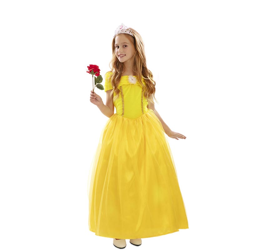 Yellow Fairytale Princess Costume for Girls