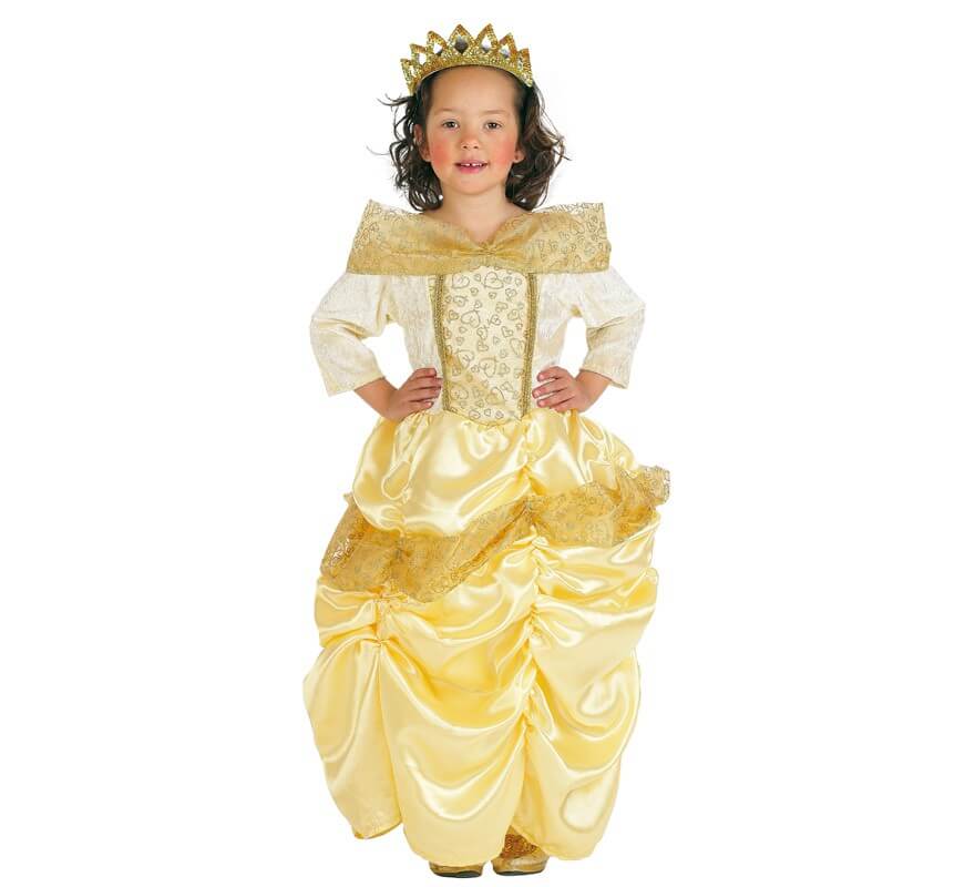 Disfraz de Princesa de cuento amarillo para niña