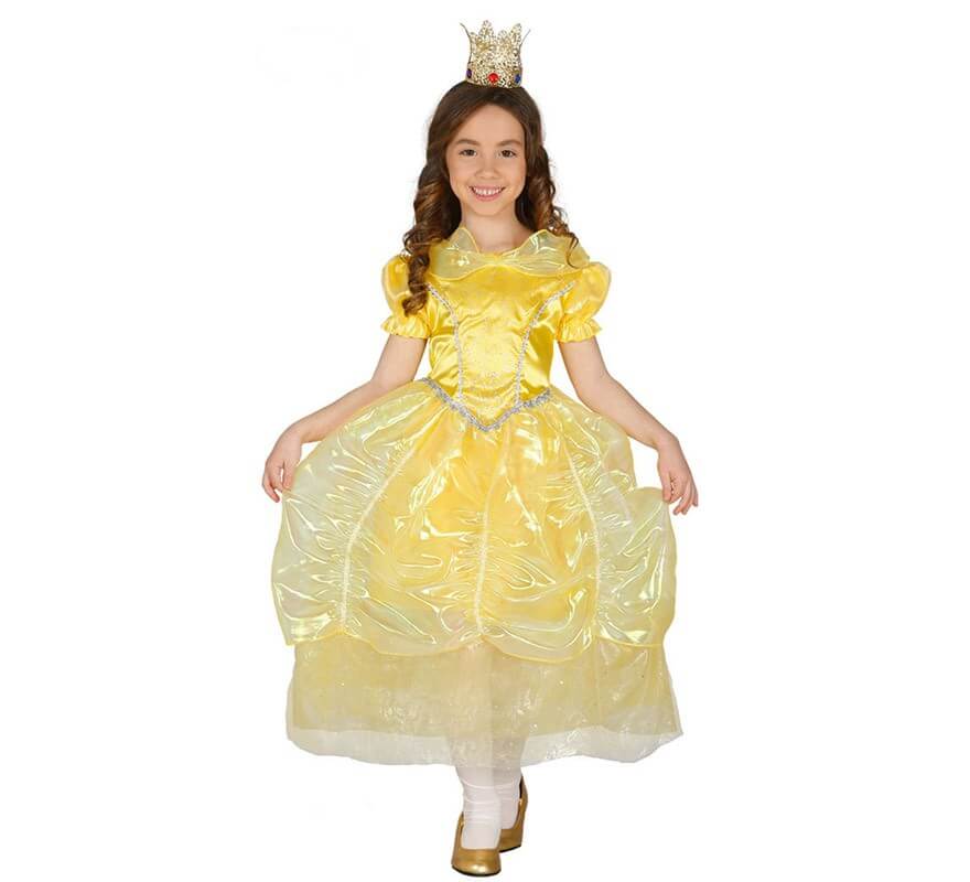 Disfraz de Princesa de Cuento amarillo para niña