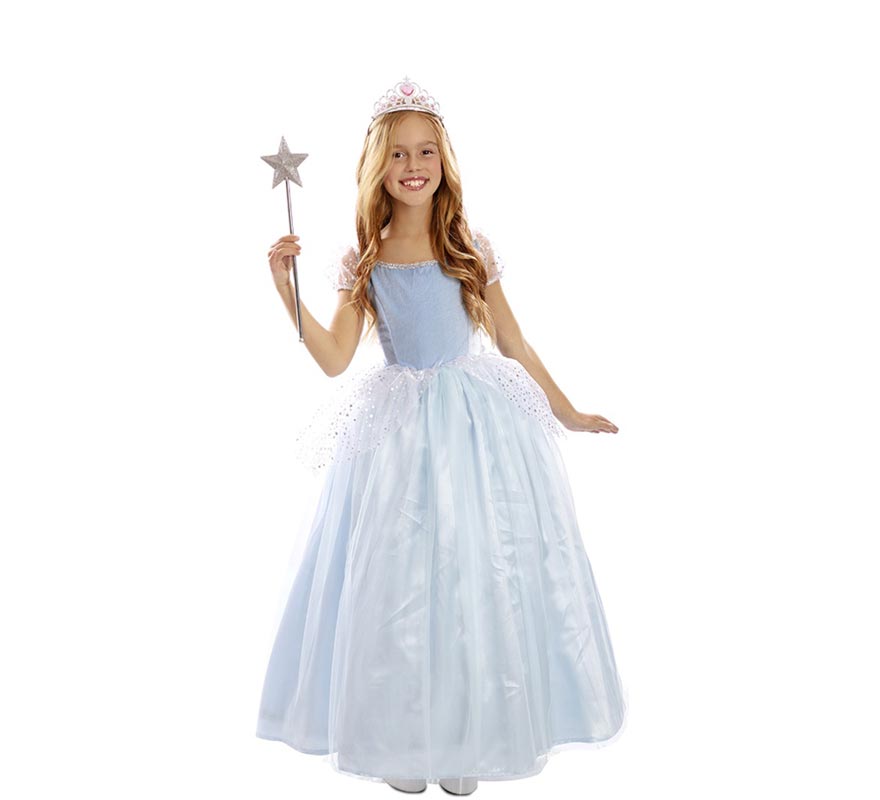 Blue Fairytale Princess Costume for Girls