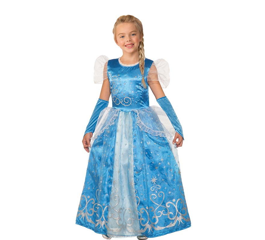 Snow Princess costume with sleeves for girls