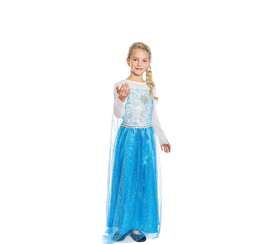 Blue Ice Princess Costume for Girls