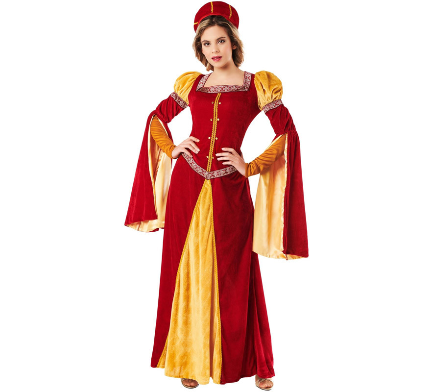 Disfraz medieval de reina para mujer