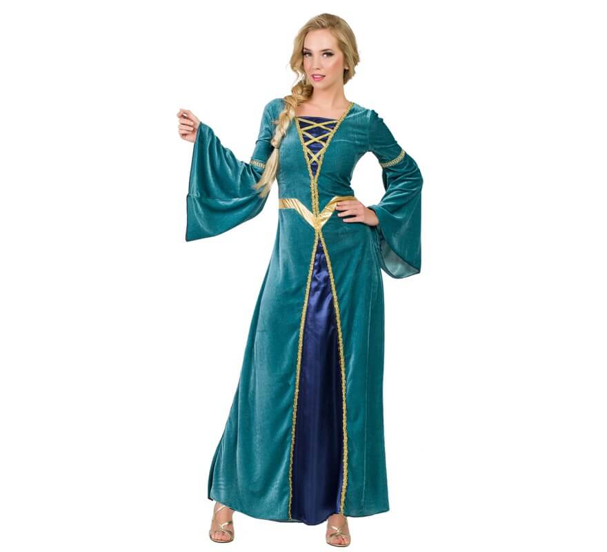 Disfraz de Princesa Medieval Verde para mujer