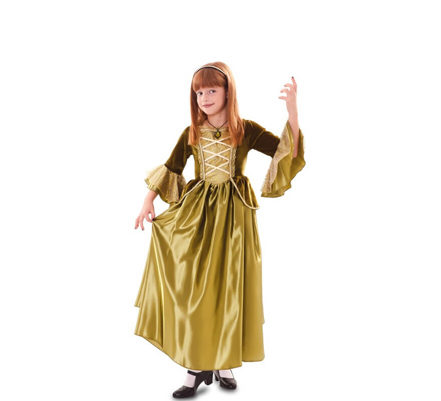 Disfraz de Princesa Medieval verde para mujer