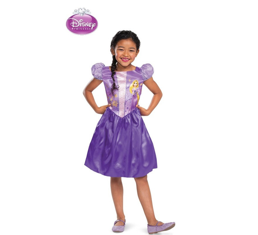 pasar por alto Proscrito Pautas Disfraz de Princesa Rapunzel Básico Plus para niña
