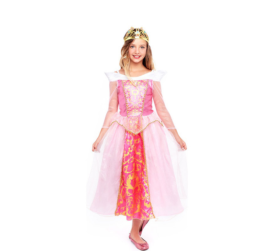 Asimilar código vistazo Disfraz de Princesa Rosa de Cuento para niña