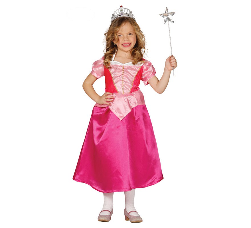 Disfraz de Princesa Rosa para niña
