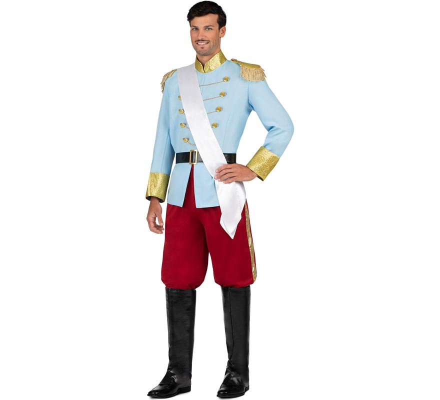 Sky Blue Prince Fairytale Costume for Men