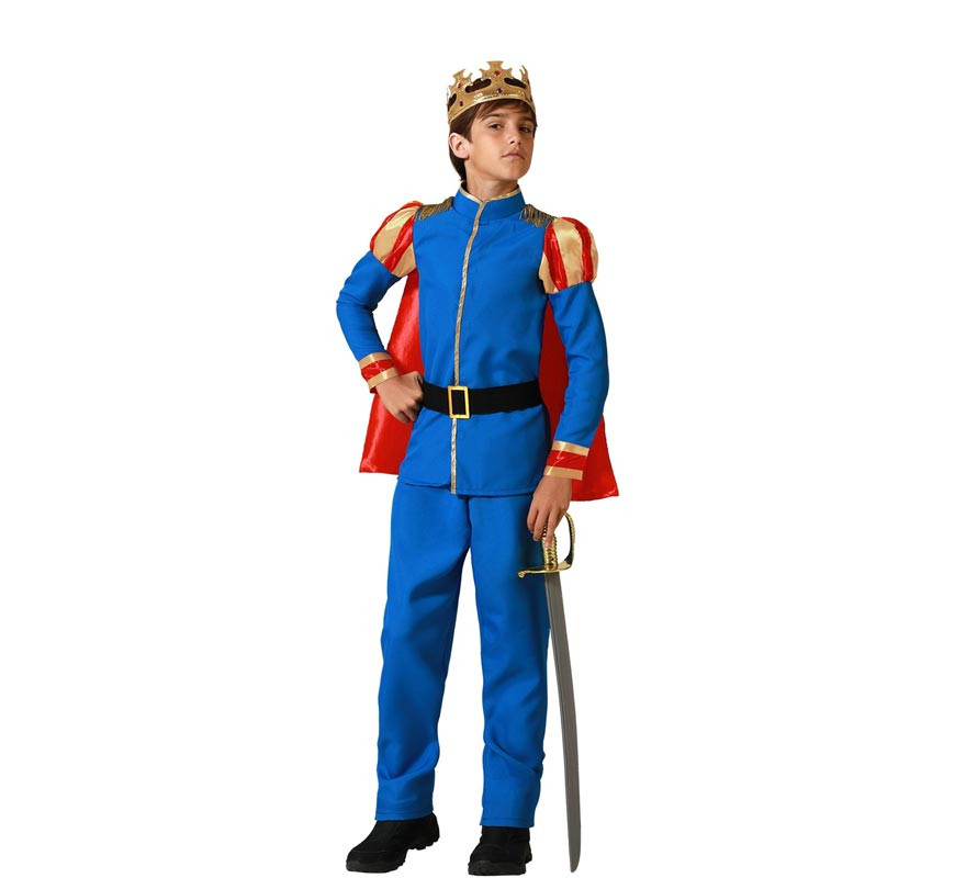 Prince Charming costume with cape for boys