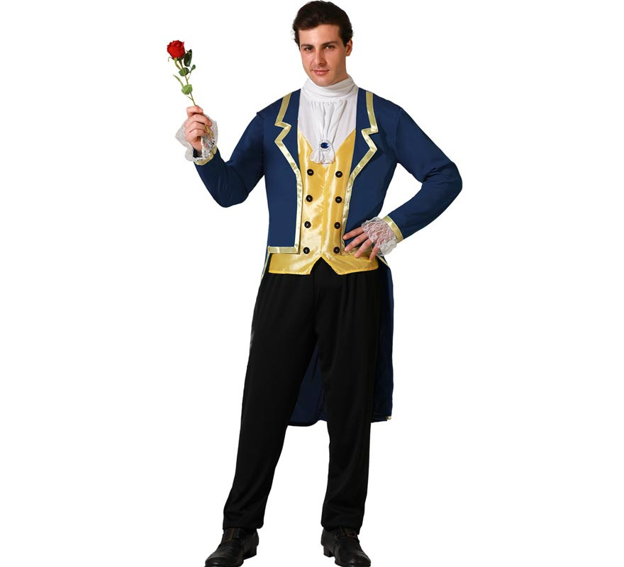 Costume Da Principe Per Bambini (10-12 Anni) – Giacca Blu E Pantaloni Bianchi Per Festa Del Libro E Halloween