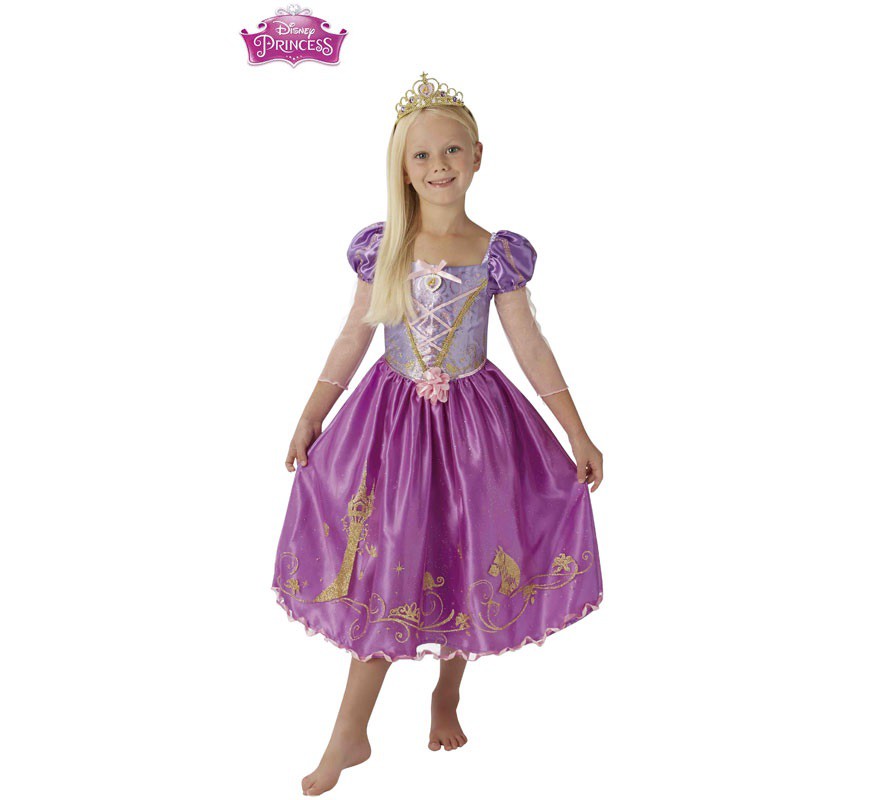 Disfraz De Rapunzel Deluxe Para Niña