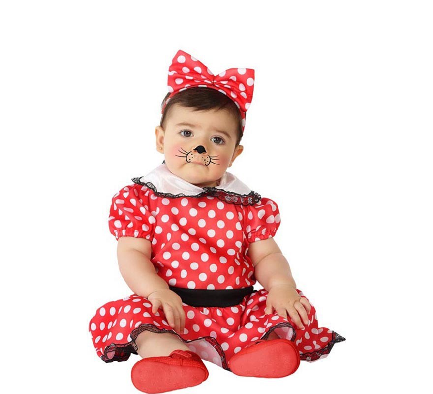 Kit de Disfraz de Ratoncita Minnie Mouse Infantil